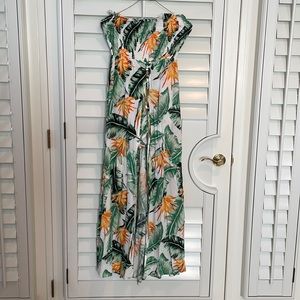 luxxel maxi dress in floral pattern